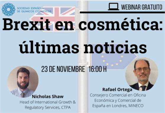 Brexit en cosmética: últimas noticias -webinar profesional cosmética