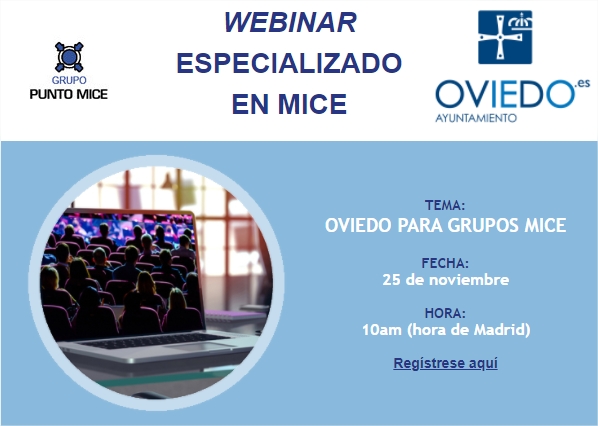 MICE: oferta del destino y ayudas a los meeting planners -profesional webinar