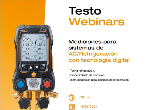 Mediciones para sistemas de AC/Refrigeración con tecnología digital