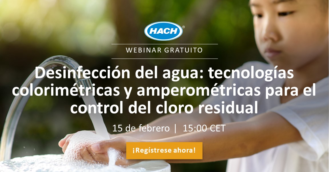 Desinfección del agua: tecnologías colorimétricas y amperométricas para el control del cloro residual