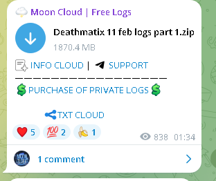 Deathmatix Logs Leak on Telegram: 1.82GB of Data Exposed | InsecureWeb