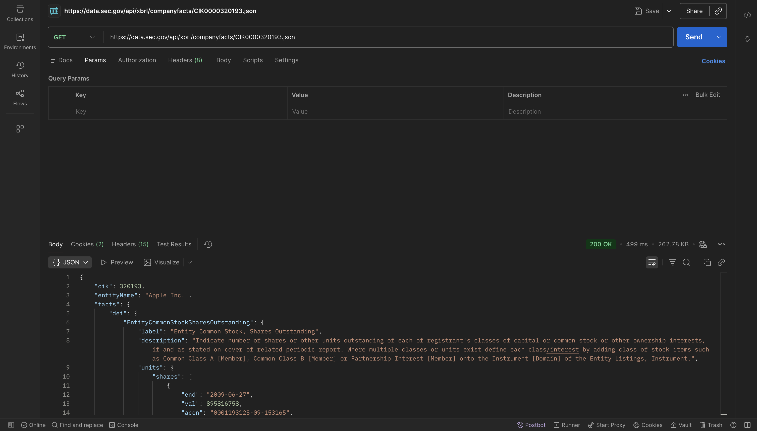 SEC EDGAR Company Facts API