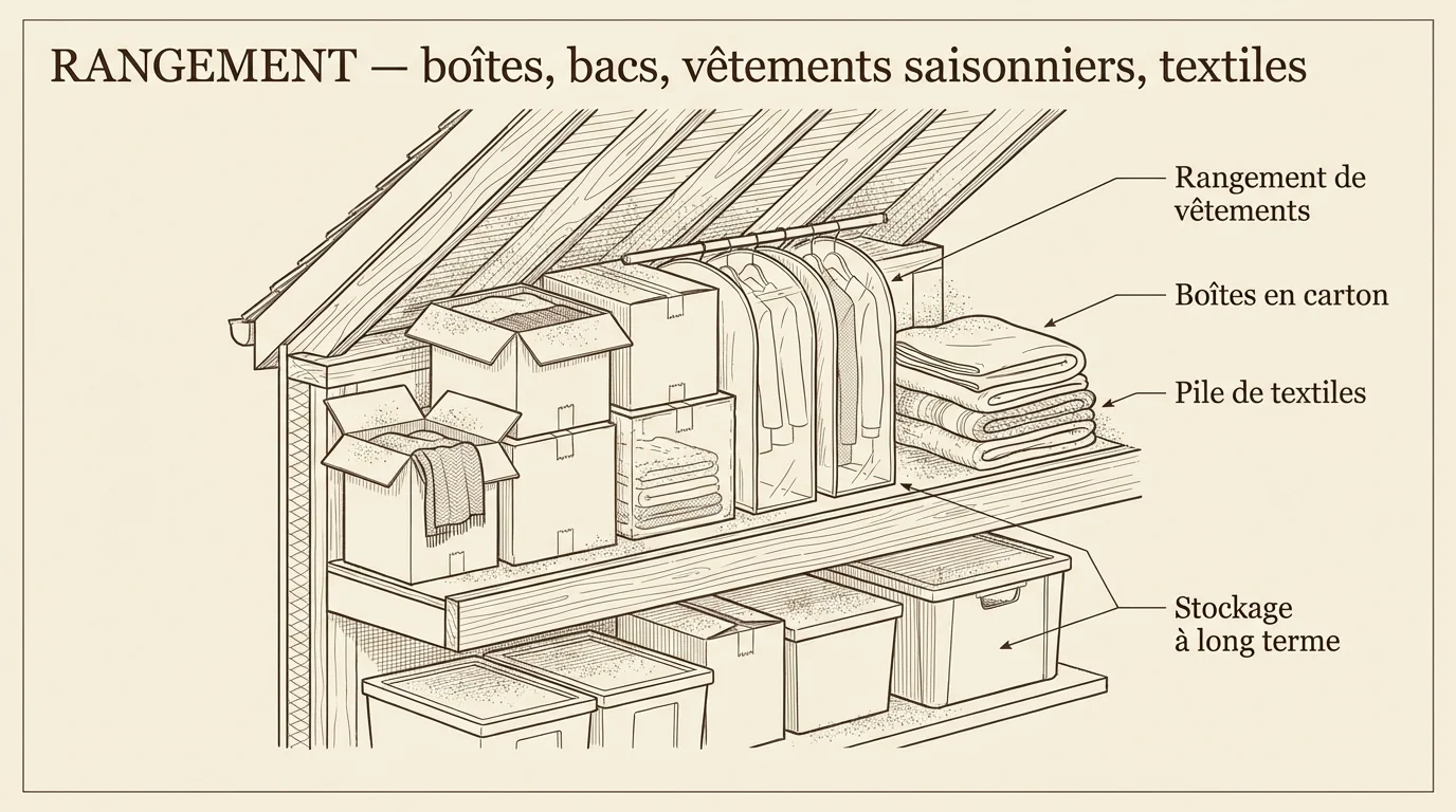 Zones de rangement