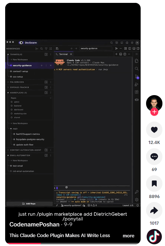 TikTok Developer Screen Share Demo Claude Code
