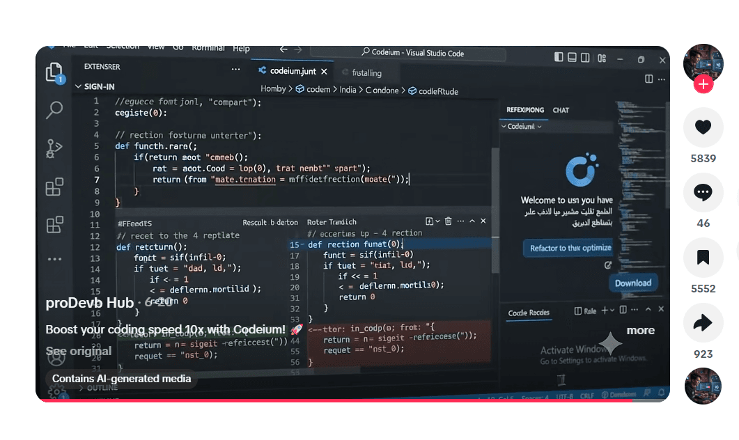 Live IDE Screen Demonstration: AI Coding Tool Walkthrough
