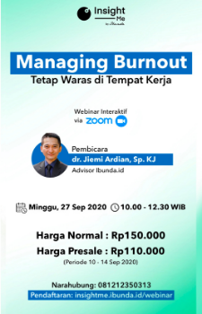 Managing Burnout: Tetap Waras di Tempat Kerja