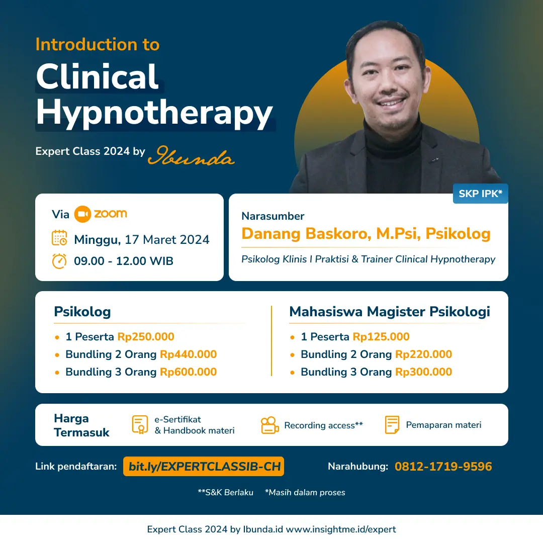 Expert Class by ibunda.id: Introduction to  Clinical Hypnotherapy