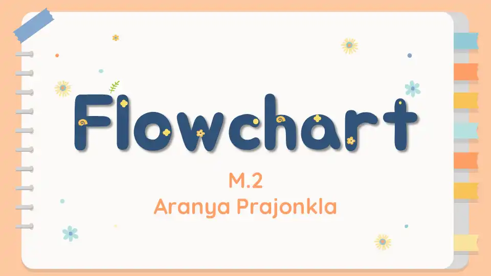 สื่อการสอนเรื่อง Flowchart ม.2 - insKru สื่อการสอนเรื่อง Flowchart ม.2 - Inskru