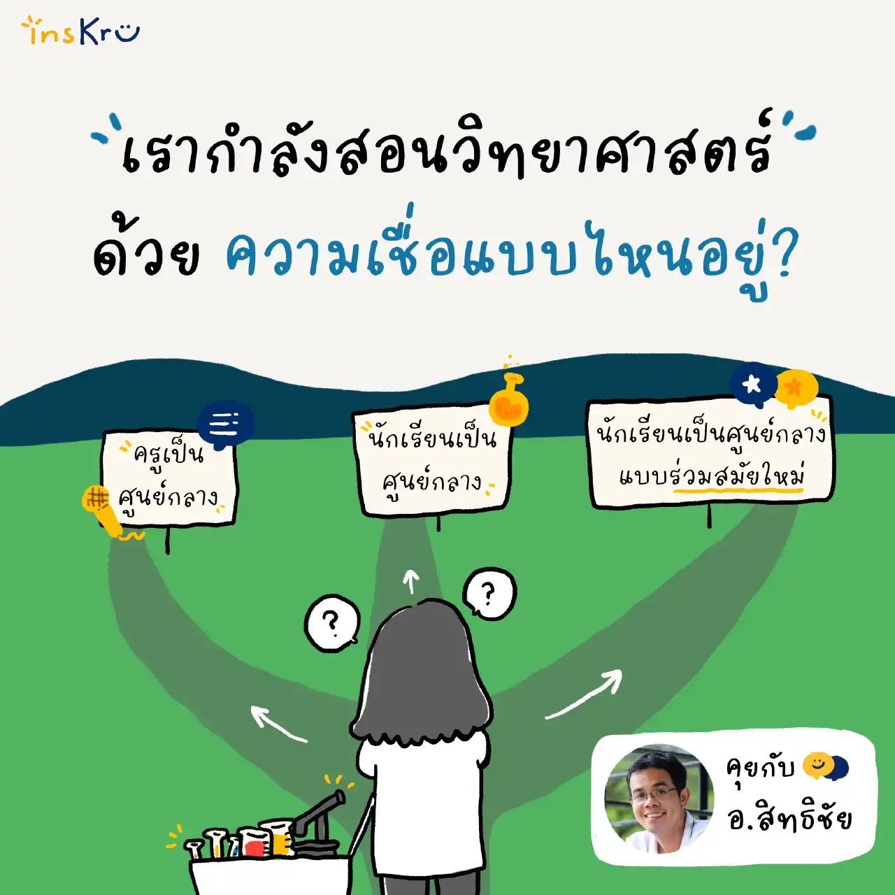 🧬 เรากำลังสอนวิทยาศาสตร์ด้วยความเชื่อแบบไหนอยู่? - insKru 🧬 เรากำลังสอนวิทยาศาสตร์ด้วยความเชื่อแบบไหนอยู่? - Inskru