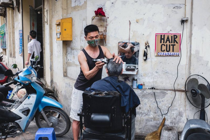 Vietnam street hair cut