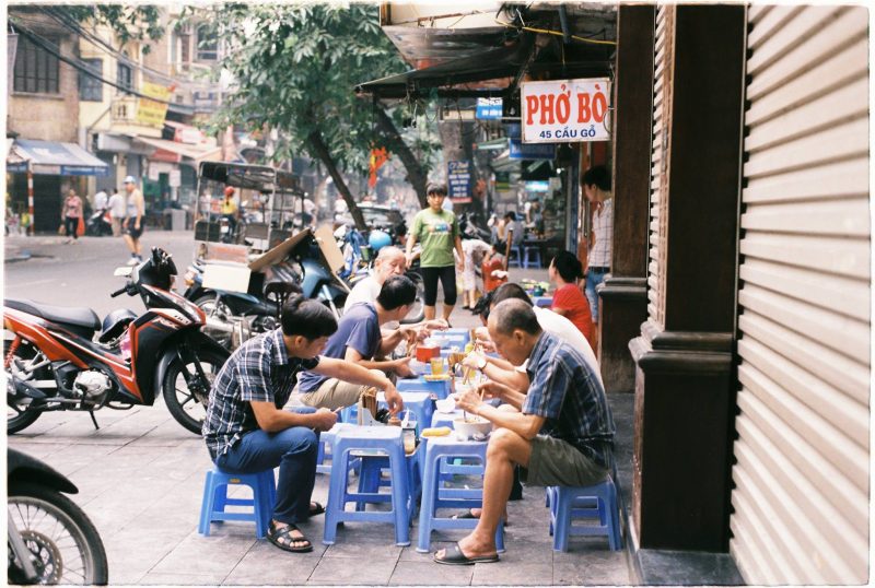 Hanoi is the best city for street food.