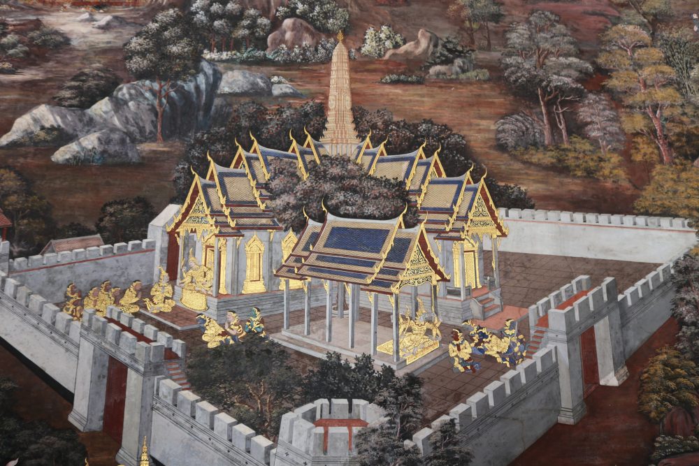 Mural of the temples, Bangkok © Courtesy of Kelly Iverson