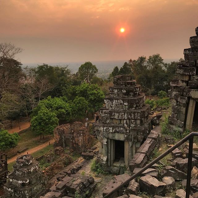 Sunset in Angkor Wat