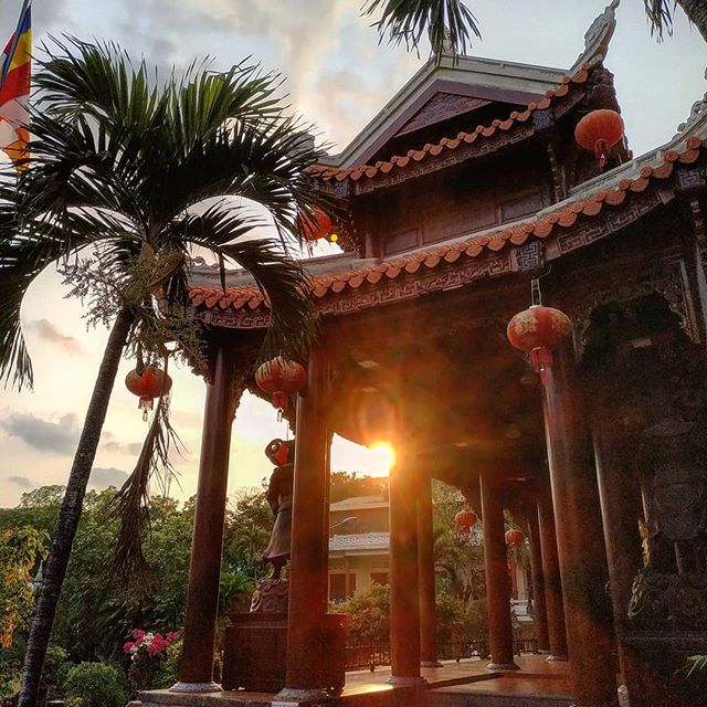 View at Long Son Pagoda in the morning