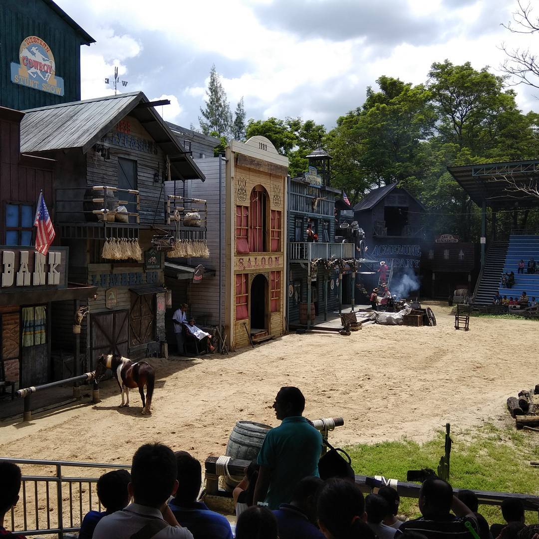 Cowboy Stunt Show at the Safari World Bangkok