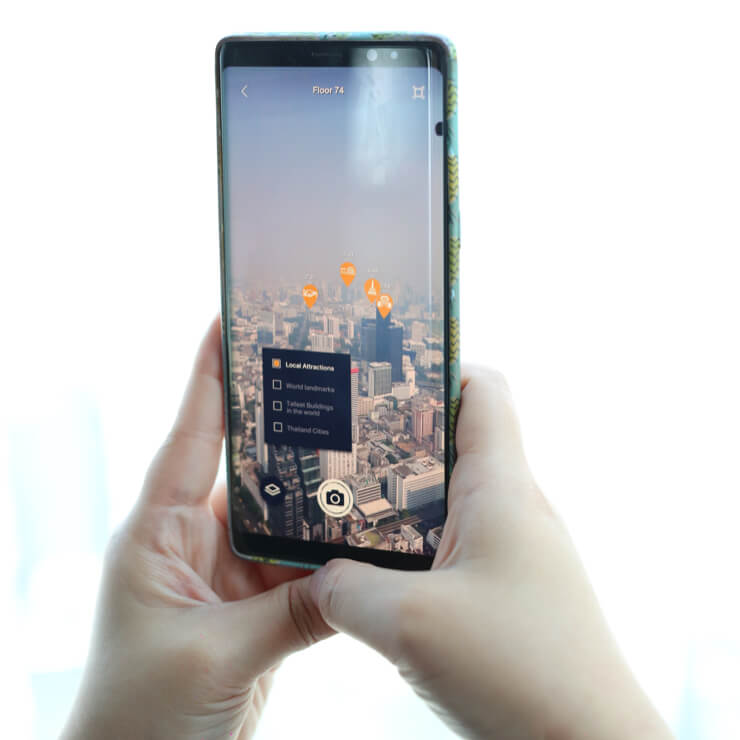 The AR app you can use at MahaNakhon Skywalk