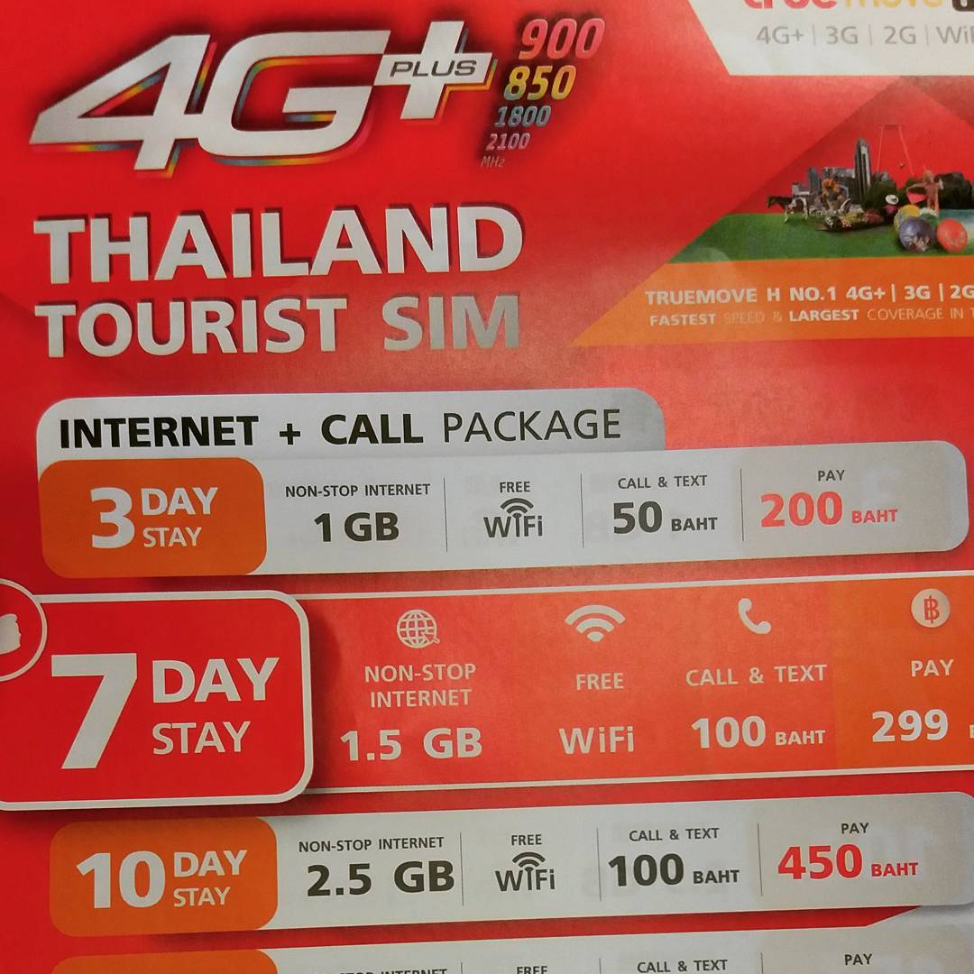 Thailand tourist sim