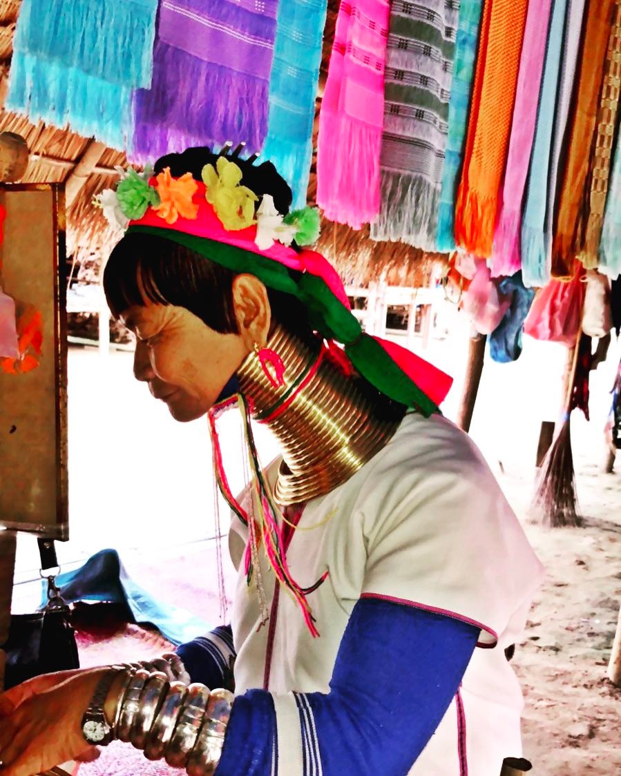 An old lady from Karen tribe