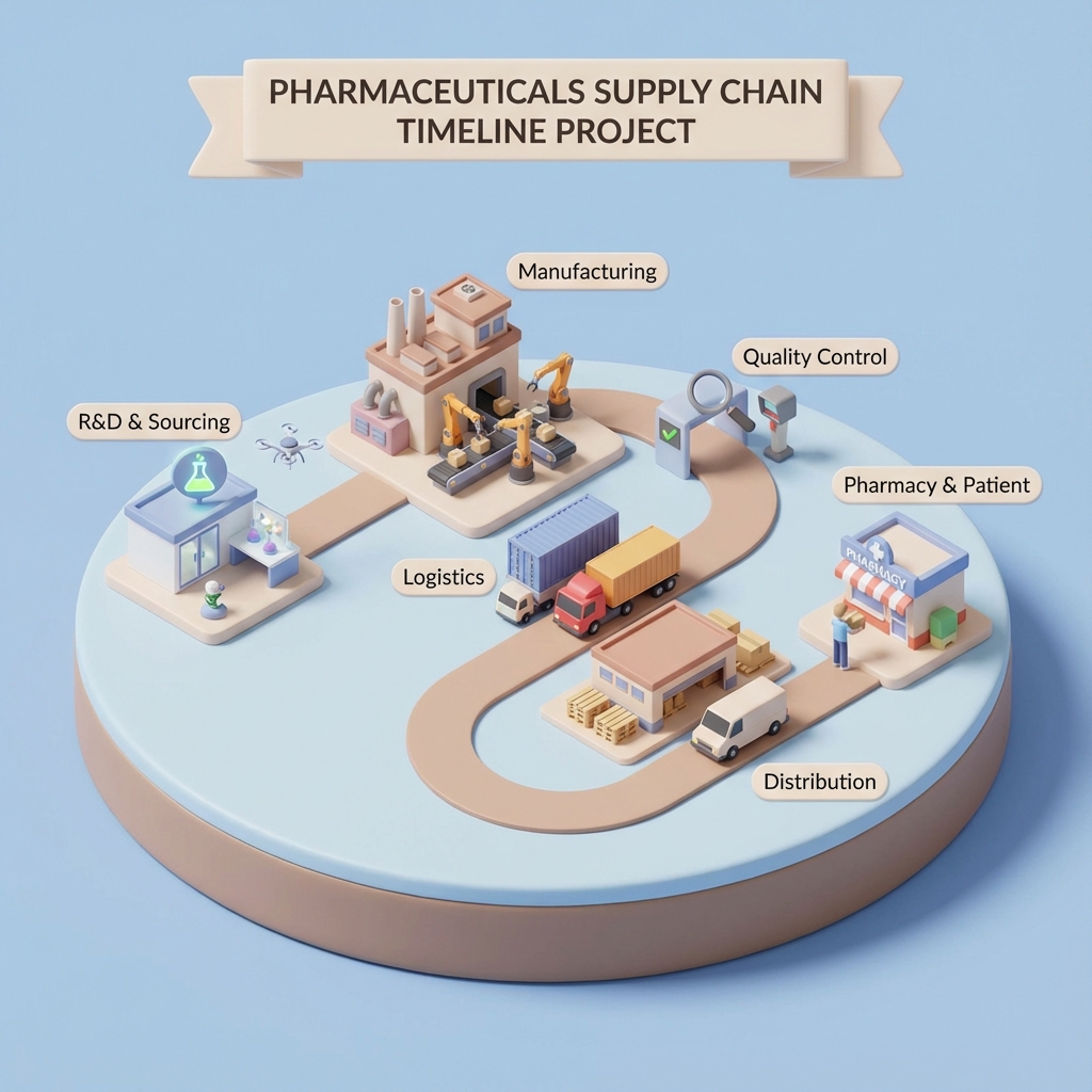 Pharmaceuticals Supply Chain Timeline