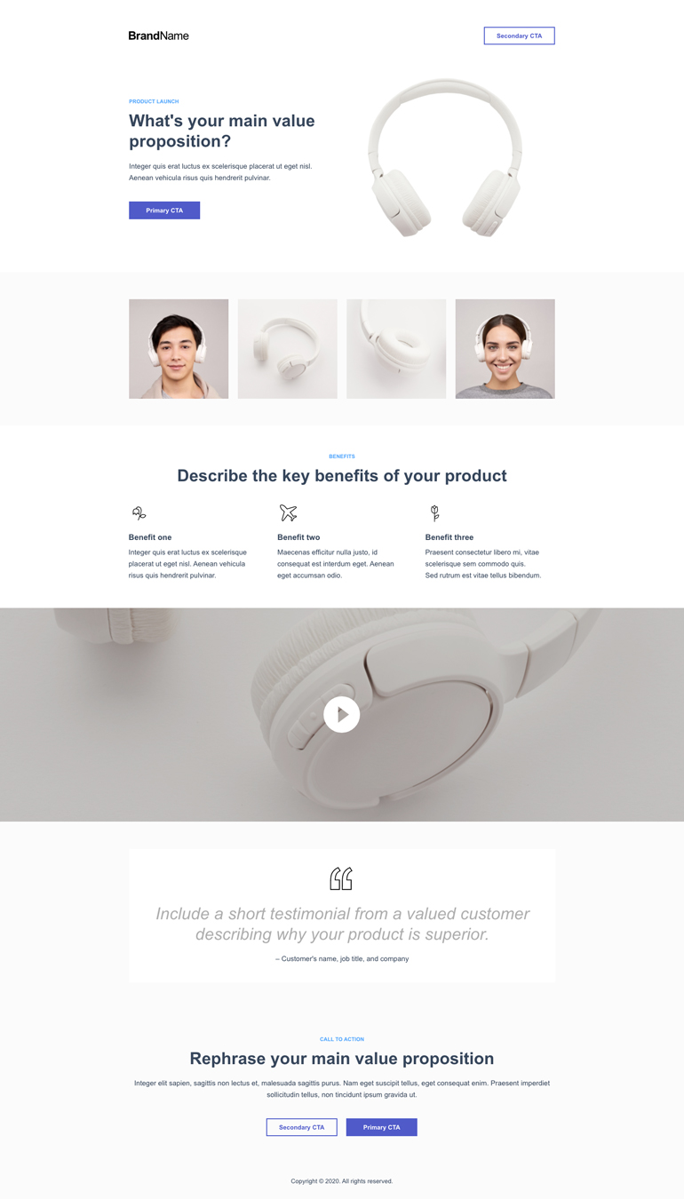 Product Launch Landing Page 3