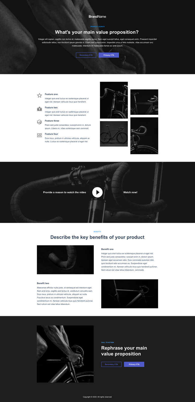 Product Launch Landing Page 2