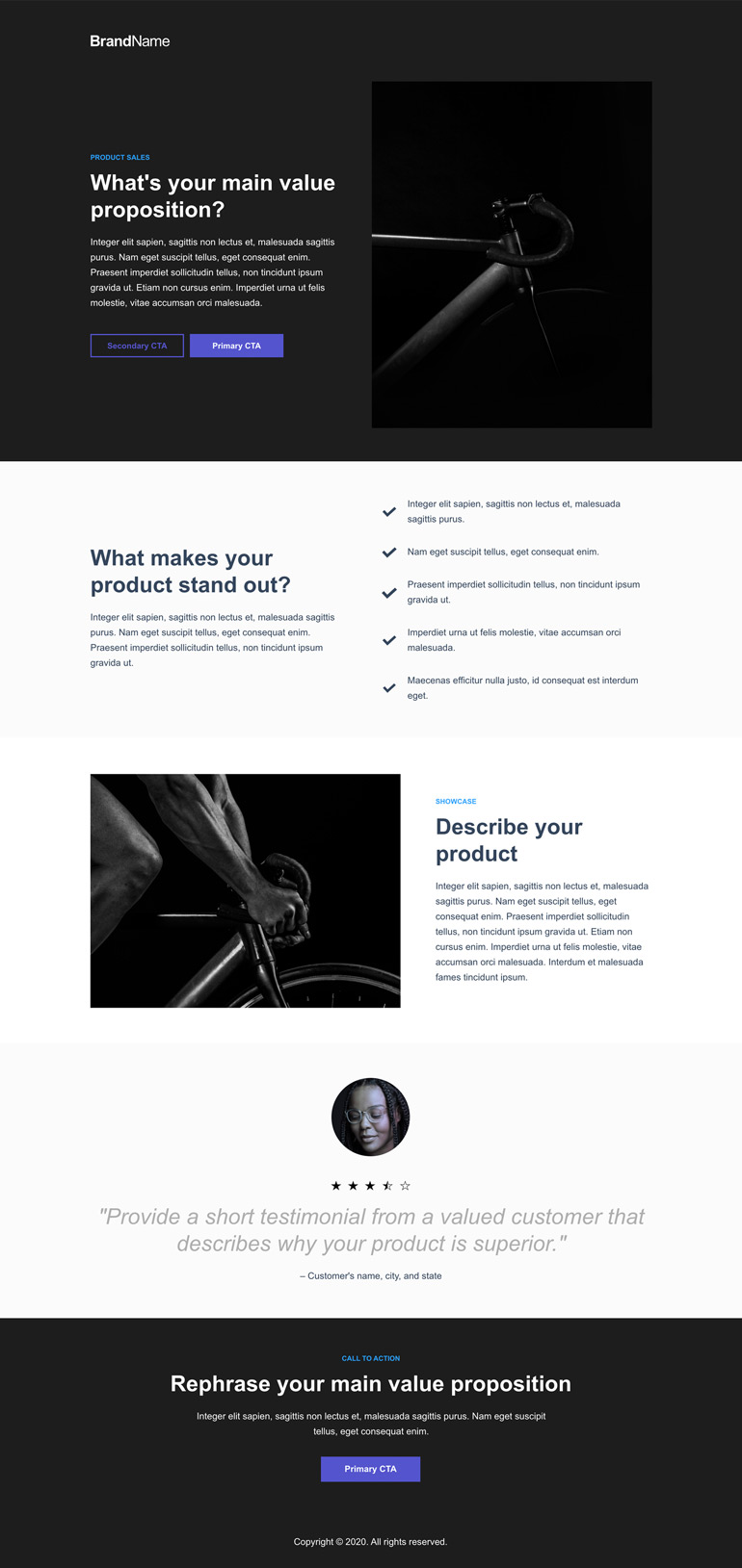 Product Sales Landing Page 3