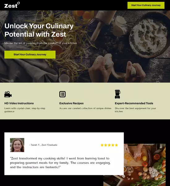 Instapage mock-up showing headline settings with font, size, color, and alignment options, alongside background image and color customization.