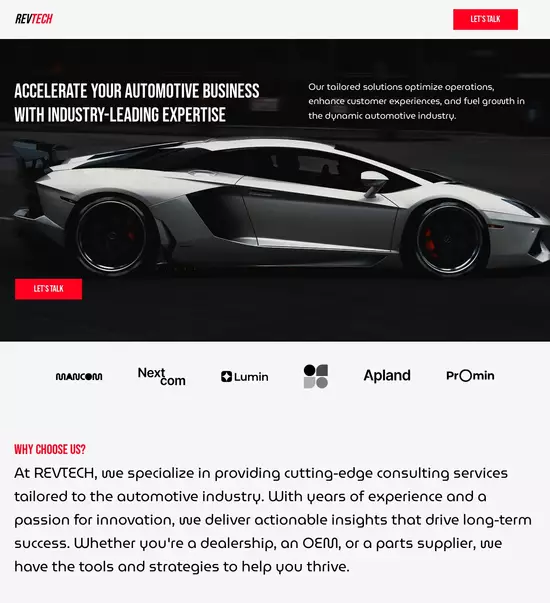 Instapage mock-up showing headline settings with font, size, color, and alignment options, alongside background image and color customization.