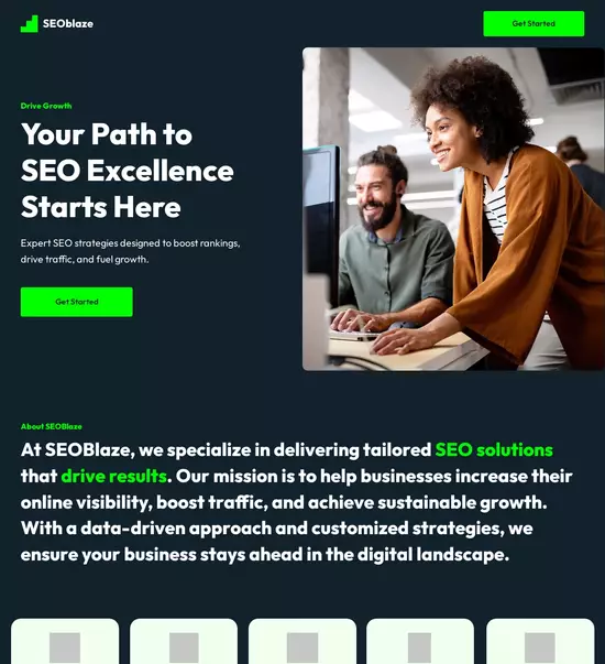 Instapage mock-up showing headline settings with font, size, color, and alignment options, alongside background image and color customization.