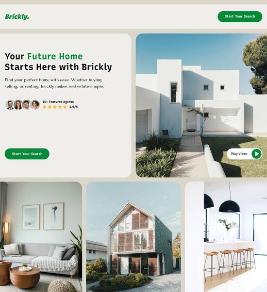 Instapage website builder interface showing a landing page preview with editing tools on the sidebar.