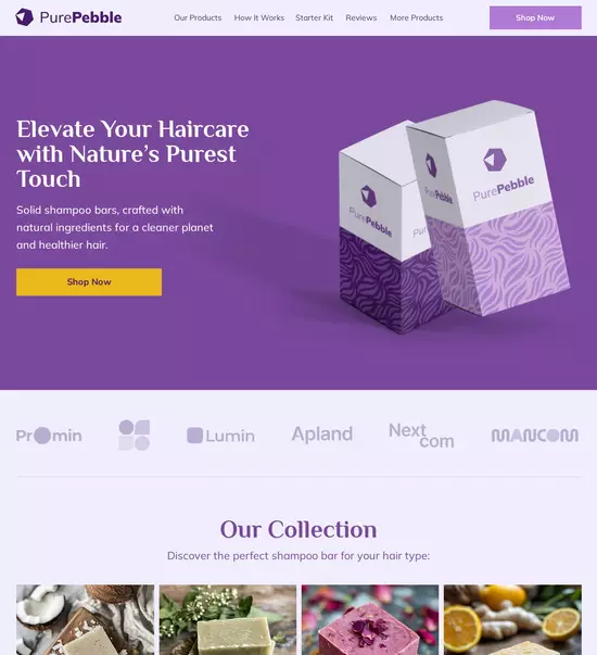 Instapage mock-up showing headline settings with font, size, color, and alignment options, alongside background image and color customization.