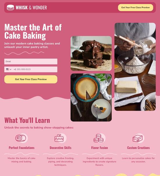 Instapage layout filter menu with conversion rate chart showing a 60% rate and 8% increase.