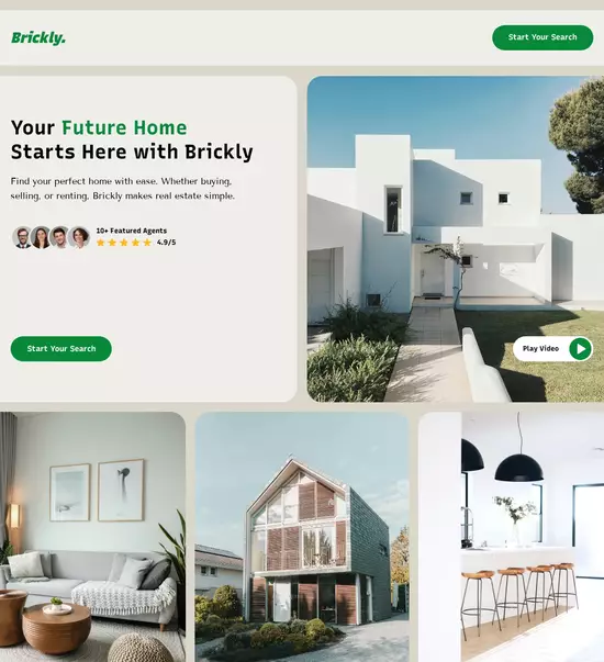 Instapage website builder interface showing a landing page preview with editing tools on the sidebar.
