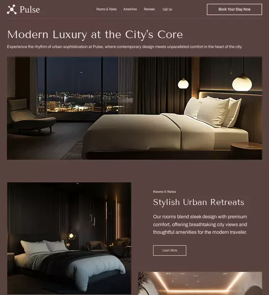 Instapage website builder interface showing a landing page preview with editing tools on the sidebar.