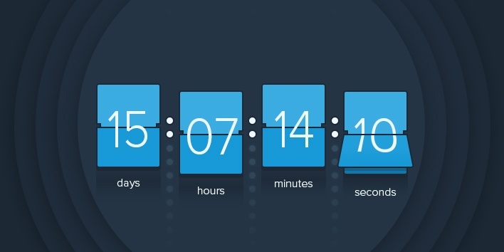 Countdown timercreate urgency with a countdown timer clock