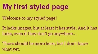 this picture shows what the front end of the HTML and CSS coded web page looks like