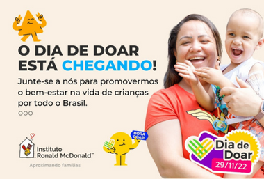 Dia de Doar: Conheça a ação solidária mundial que ocorre no dia 29 de novembro, em prol de crianças e adolescentes com câncer