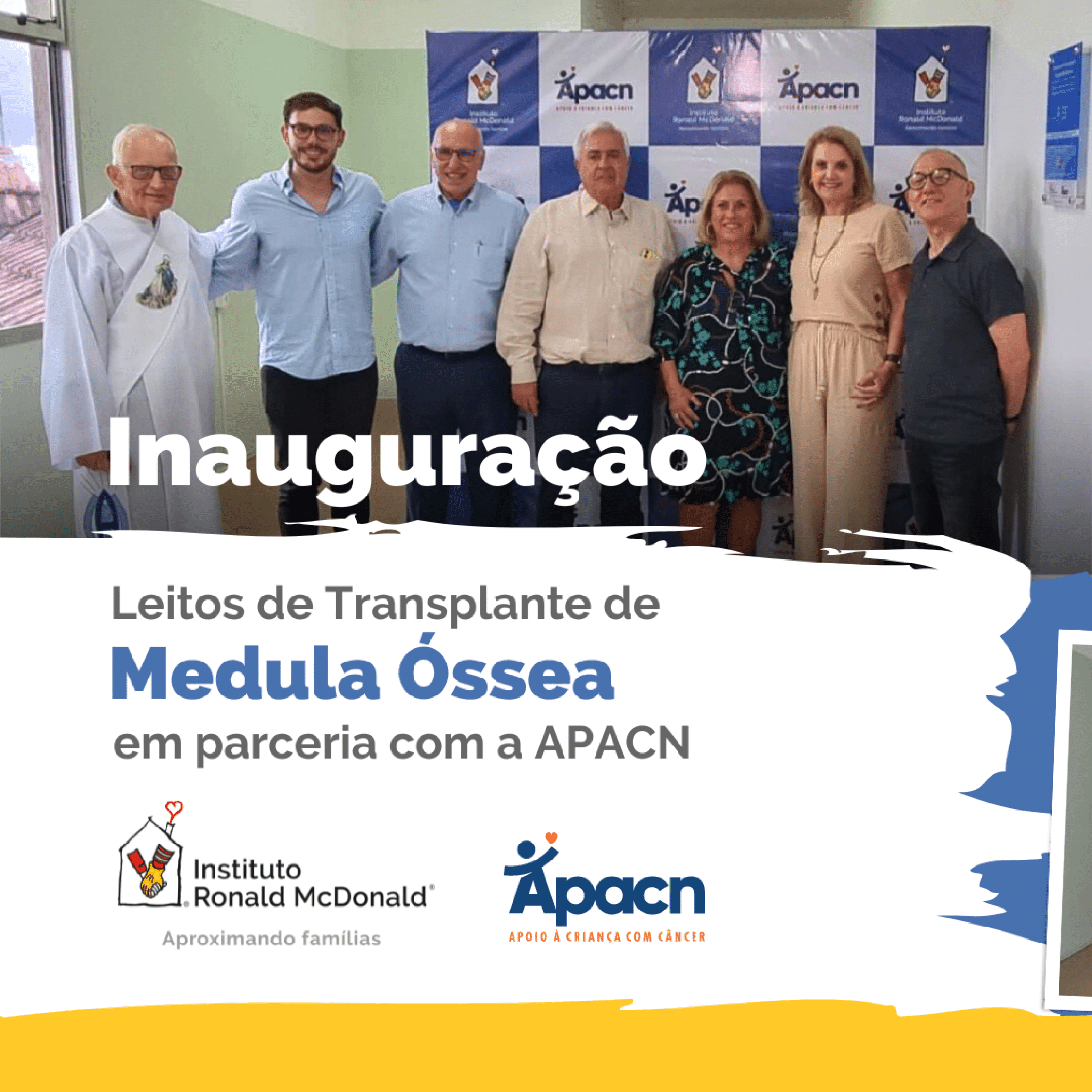 Onze leitos de TMO são inaugurados na APACN com recursos do McDia Feliz