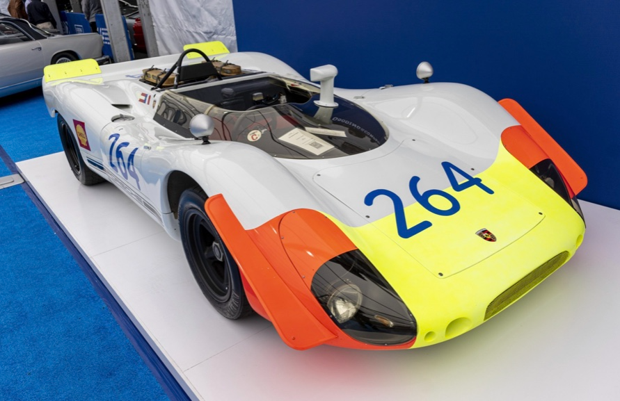 A 1969 Porsche 908/02 auctioned for $4.185 million. 