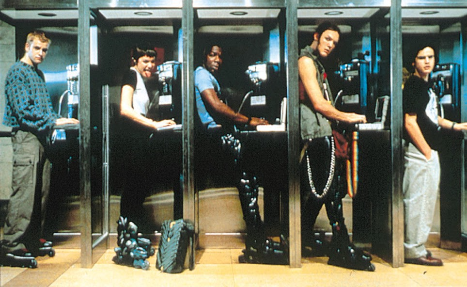 Remember the 1995 movie, Hackers, in which a bunch of super cool programmers (said no one ever) get caught up in a plot to destroy the world and only teenybopper Angelina Jolie and her punk rock gang of nerd-bots can use their lightening quick typing skills to save the world? Remember public phones?