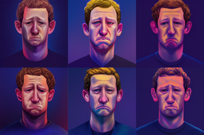 Mid Journey: Prompt, ‘Mark Zuckerberg sad’