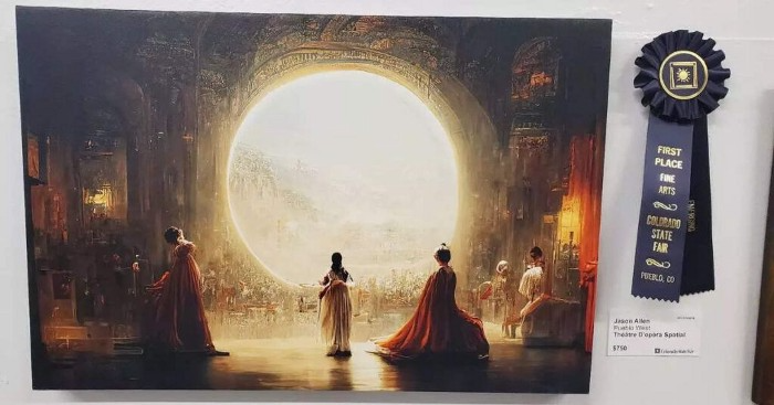 Théâtre D’opéra Spatial by Jason M. Allen via MidjourneyAI