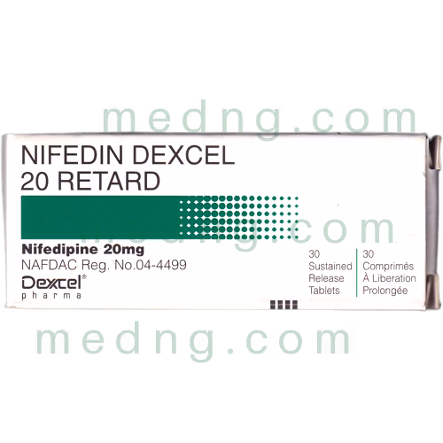 Nifedin Dexcel 20 mg tabl. #30