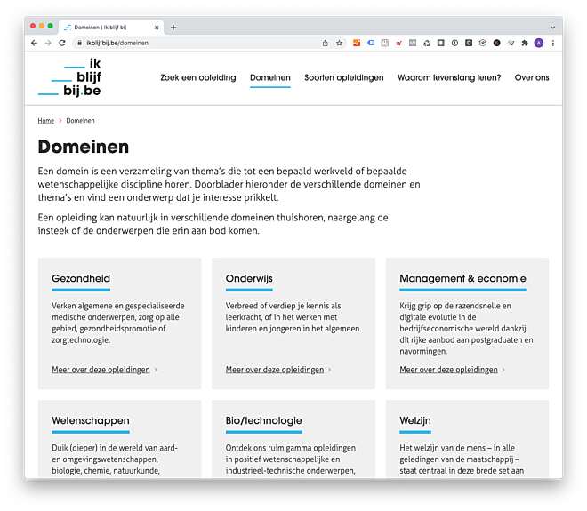 Een platform om levenslang leren in Vlaanderen op de kaart te zetten