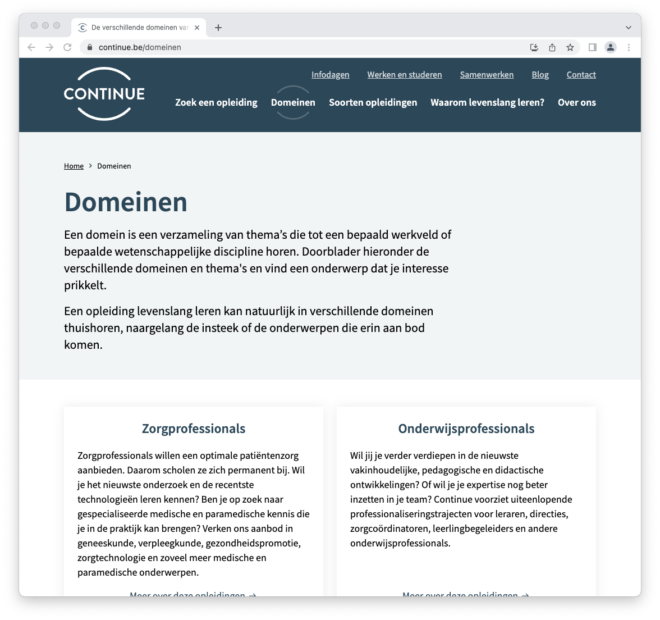 Een platform om levenslang leren in Vlaanderen op de kaart te zetten