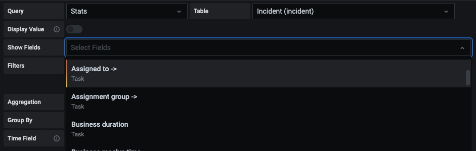 field reference collapsed