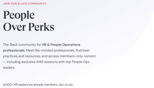 people over perks slack community for hr professionals