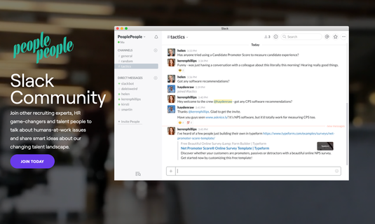 PeoplePeople slack community for recruiters and hr experts