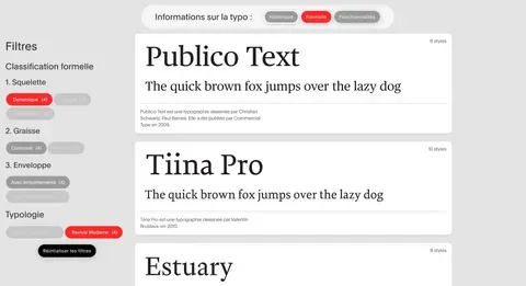 An example of the application of filters.