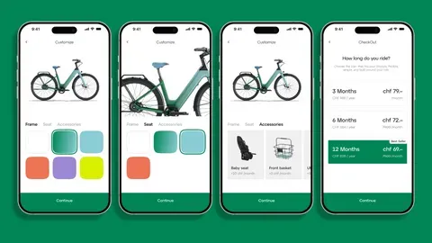 Make it yours: customise colours and accessories, then choose the subscription length that fits your routine.